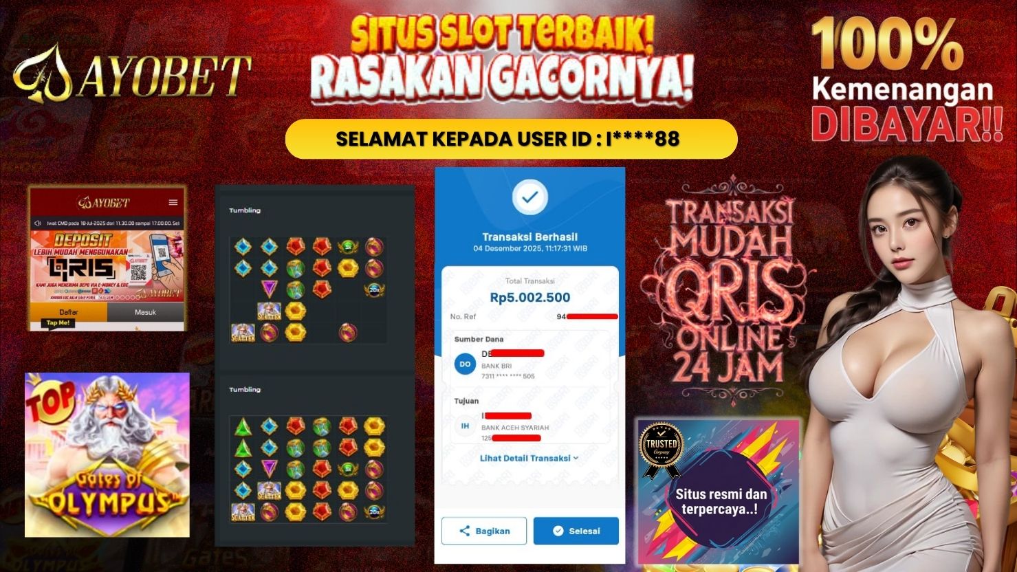 AYOBET JACKPOT SLOT GATES OF OLYMPUS